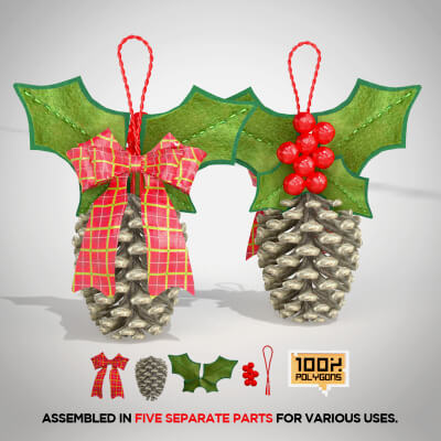 Christmas Pine Cone Decoration
