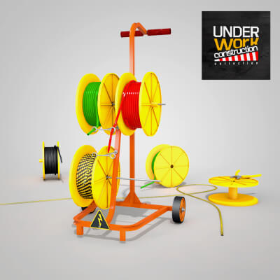 Construction Cable Wire Reel Cart