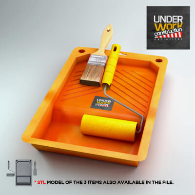 Construction - Plastic Painting Tray