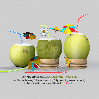 Drink Umbrella Coconut Water