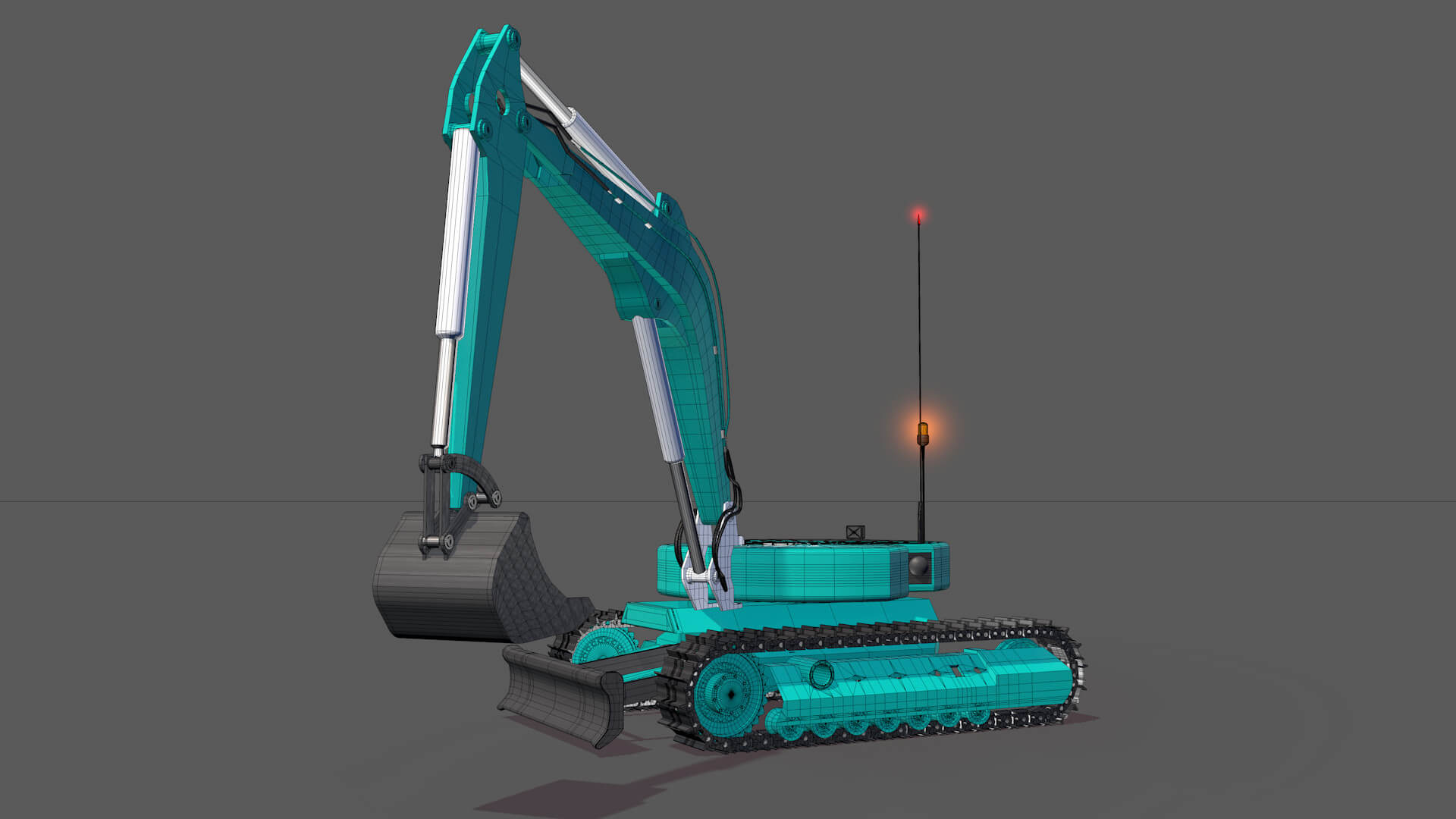 Drone Lunar Excavator 3D Model by renatodalle