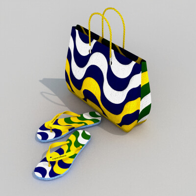 Flip-Flops and Beach Bag Copacabana by renatodalle