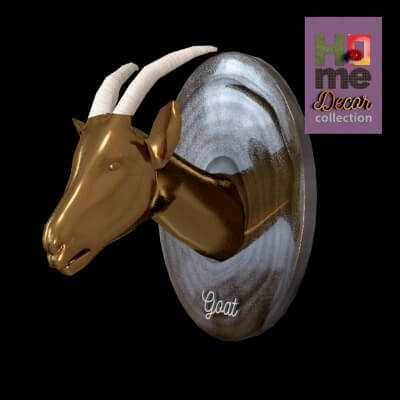 Goat Head Sculpture