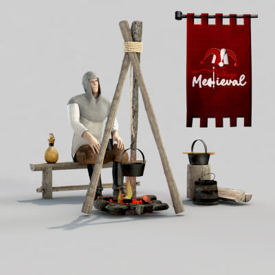 Medieval Bonfire Scenario