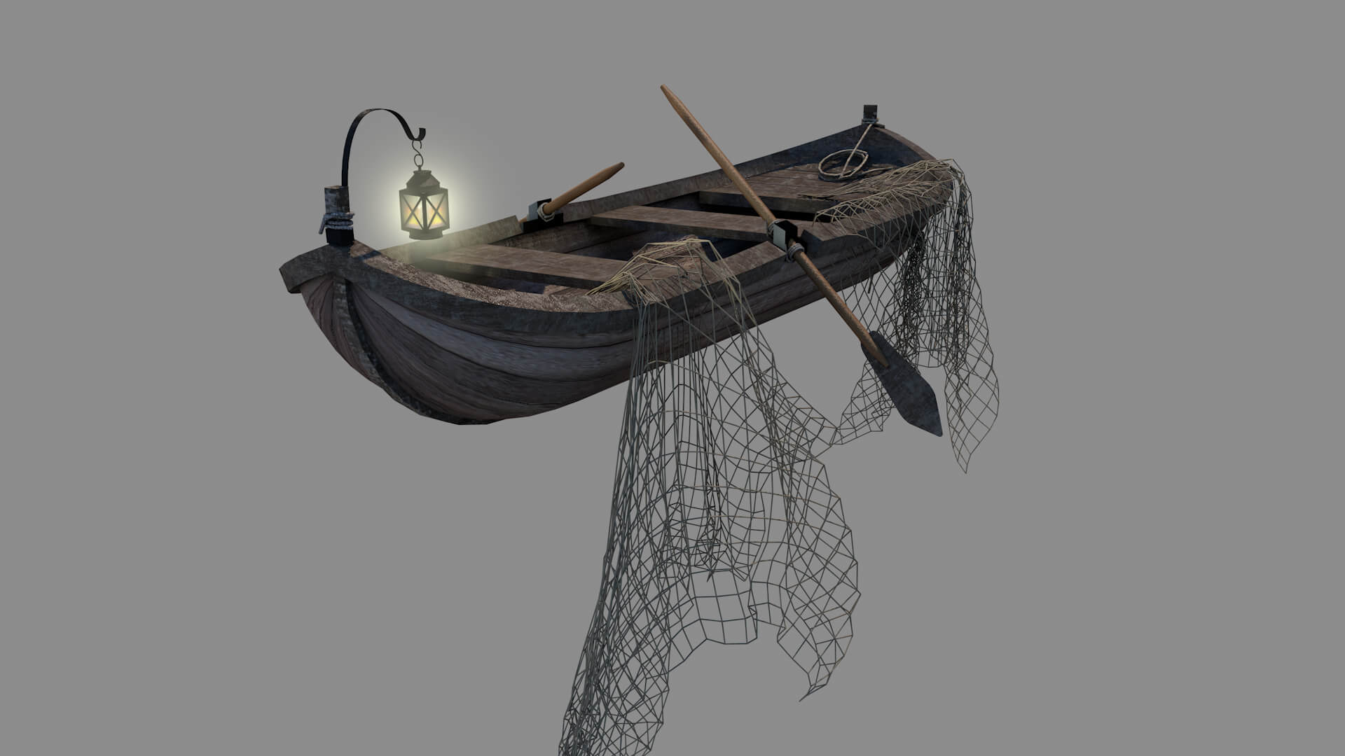 Medieval Fishing Boat - 3D Model by renatodalle