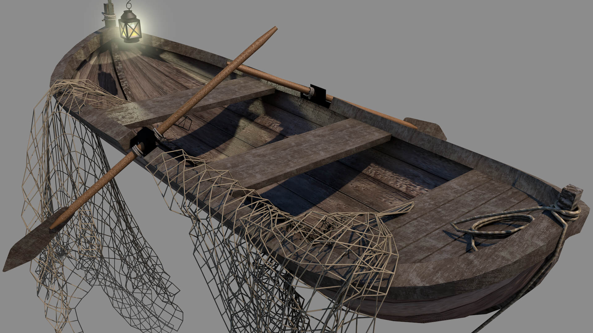 Medieval Fishing Boat - 3D Model by renatodalle