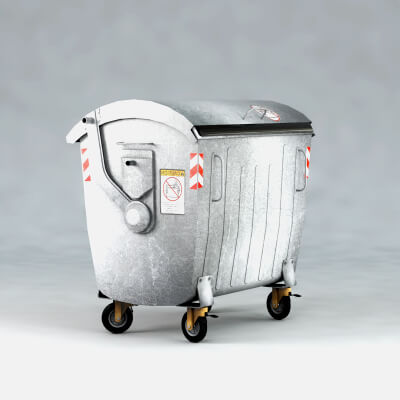 Metal Garbage Container