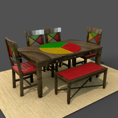 Rustic Dining Table Alegro