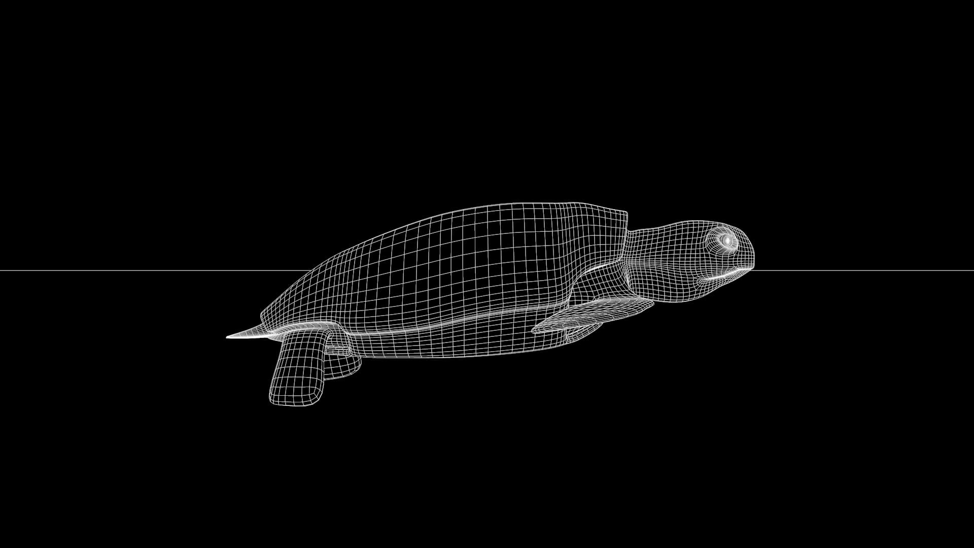 Sea Turtle - 3D Model by renatodalle