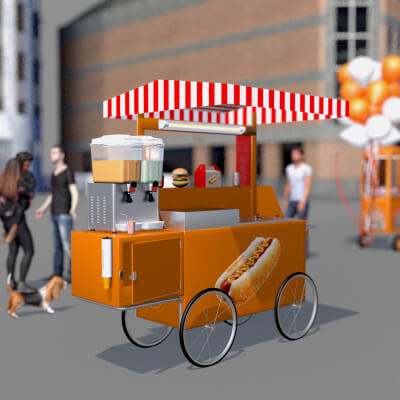 Snack and Juice Cart