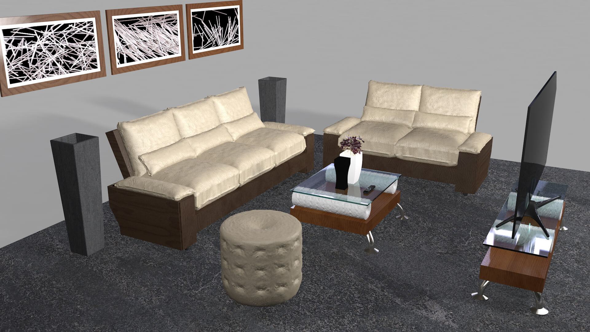 Sofa Dalle One 3D Model By Renatodalle Sofa dalle one 3d model by renatodalle