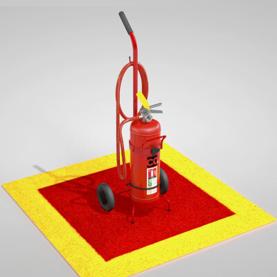 Trolley Mounted Fire Extinguisher