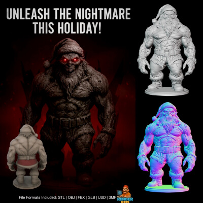 Horror Monster Santa