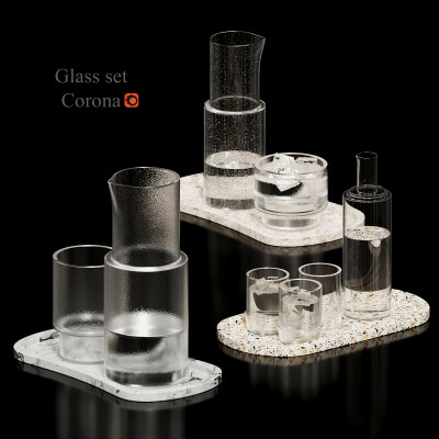 Glass Decore Set