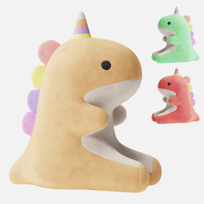 Lovely Candy Dinosaur Plush Toy