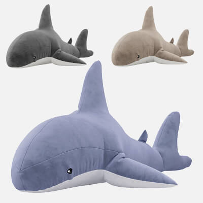 Sleeping Shark Plush Toy