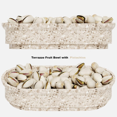 Terrazzo Fruit Bowl with Pistachios