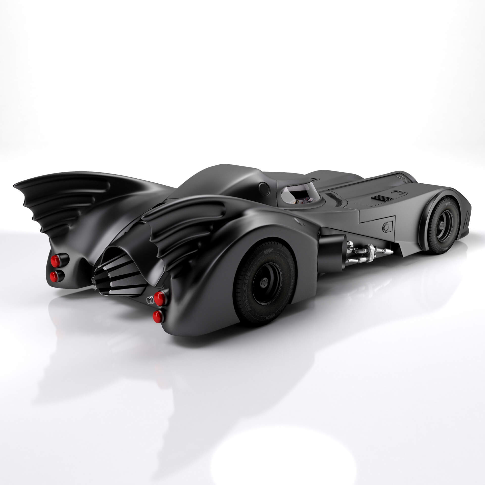 Batmobile 1989 - 3D Model by RenderBlade