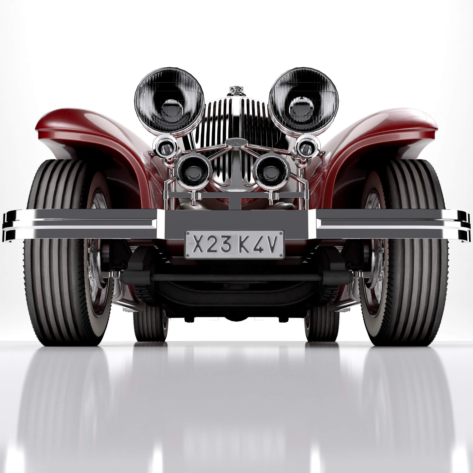 Classic Old Car - 3D Model by RenderBlade