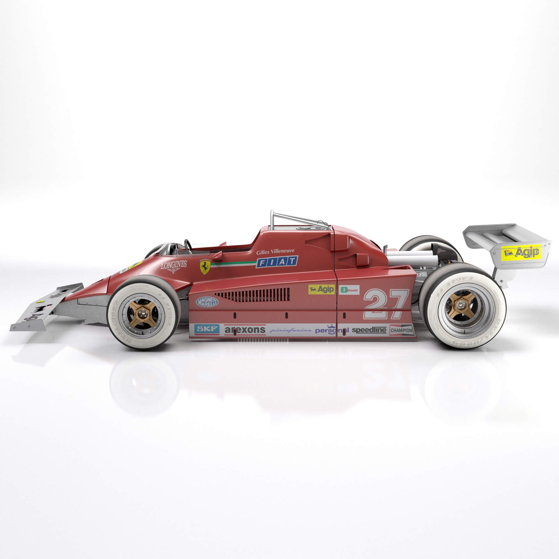 Ferrari F1 126 Ck 1980 - 3D Model by RenderBlade