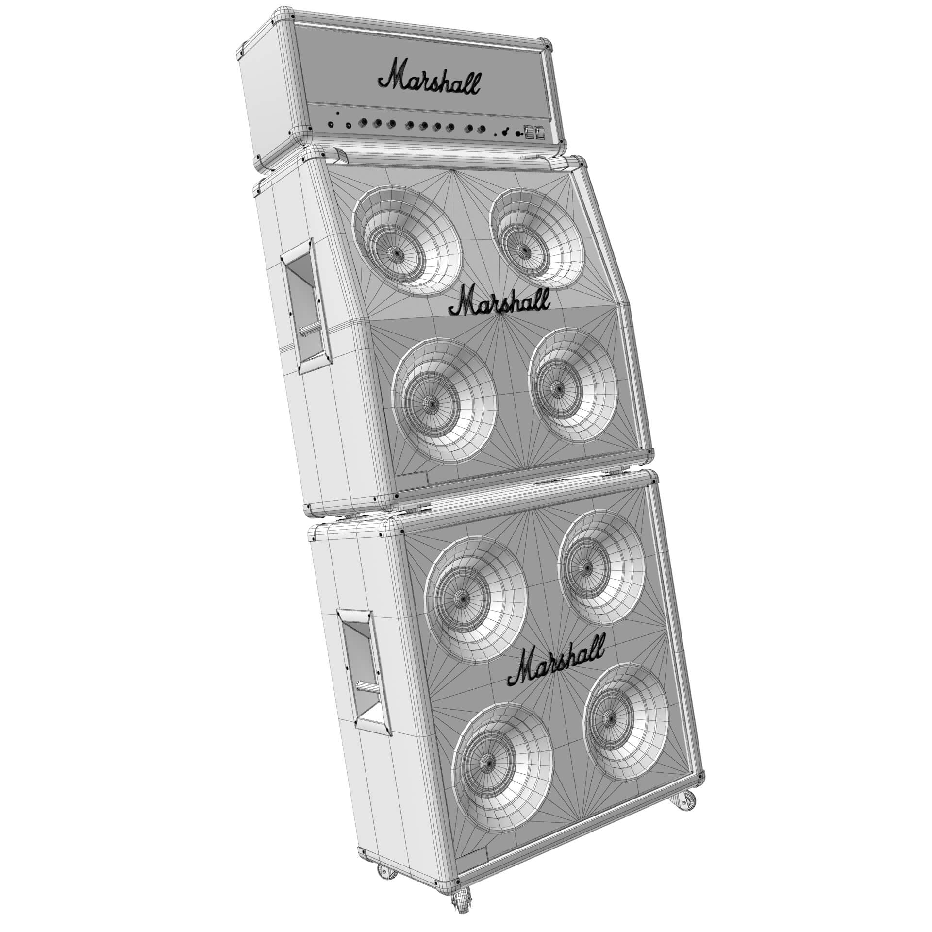 Guitar Amplifier Marshall Jcm 900 - 3D Model by RenderBlade