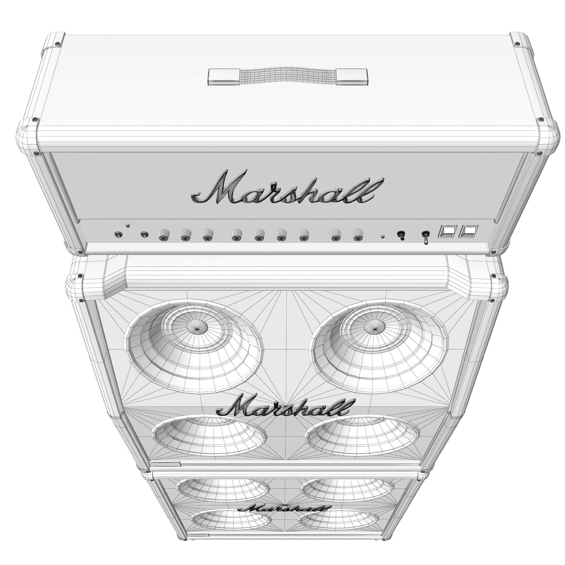 Guitar Amplifier Marshall Jcm 900 - 3D Model by RenderBlade