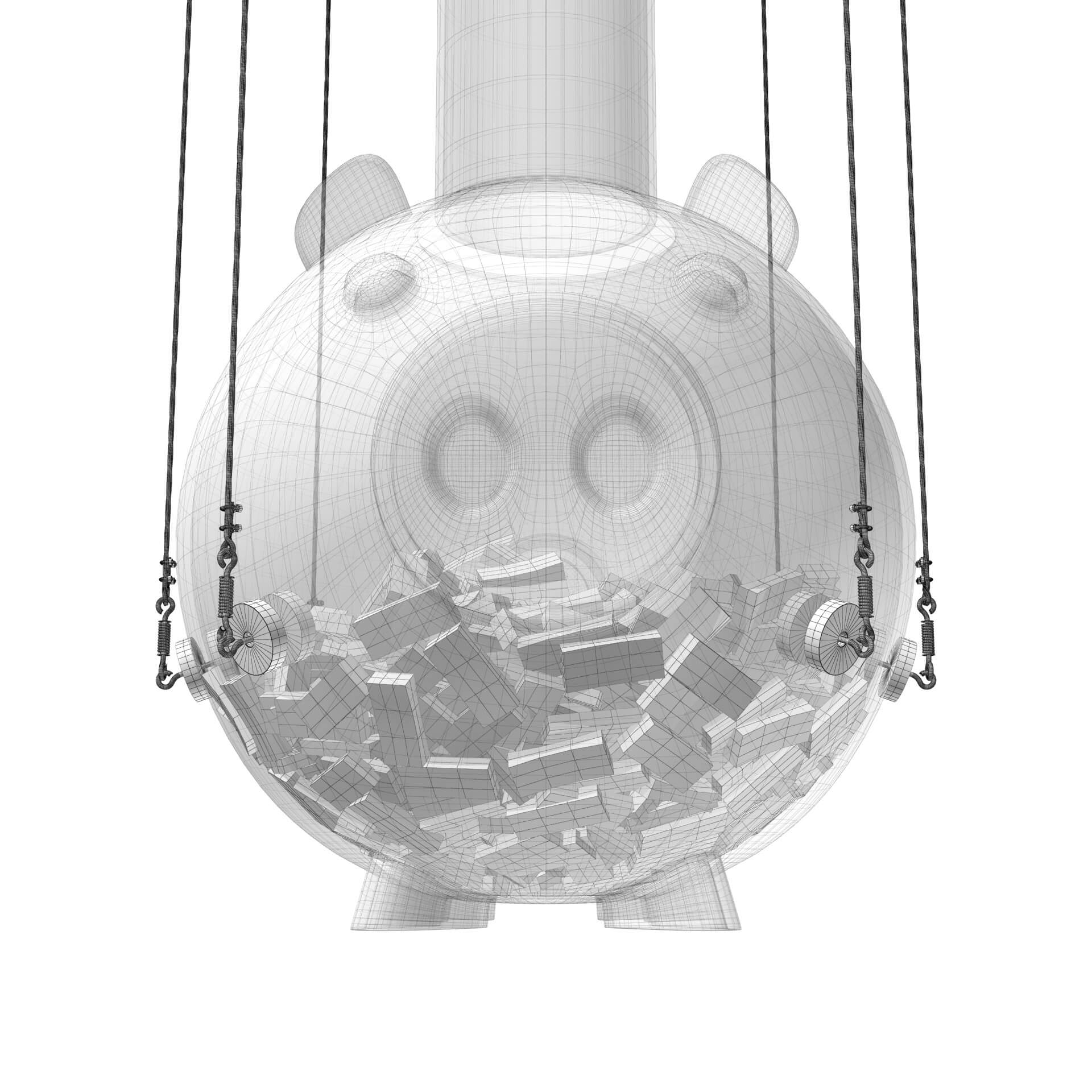 Squid Game Piggy Bank 3D Model by RenderBlade