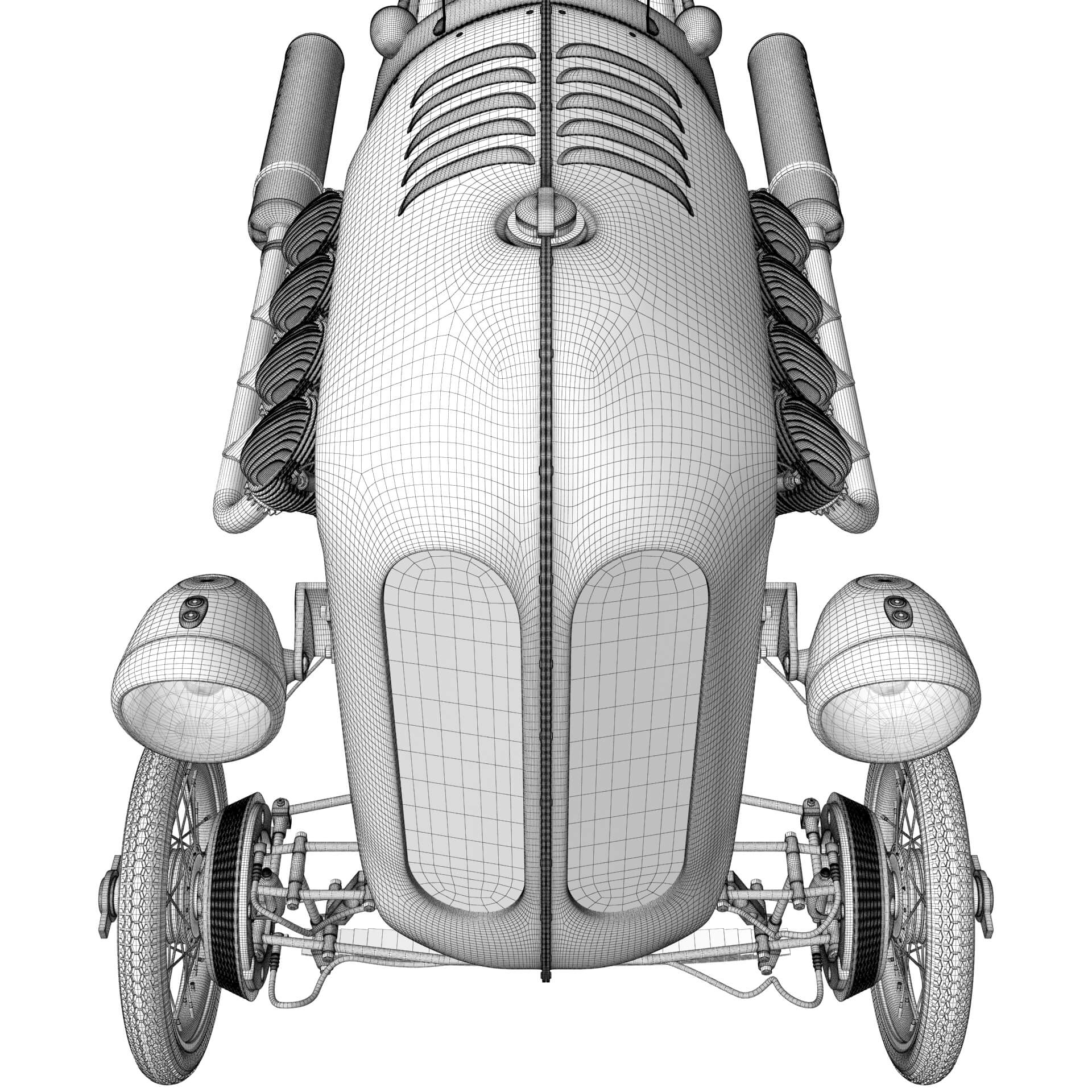 Steampunk Race Car - 3D Model by RenderBlade