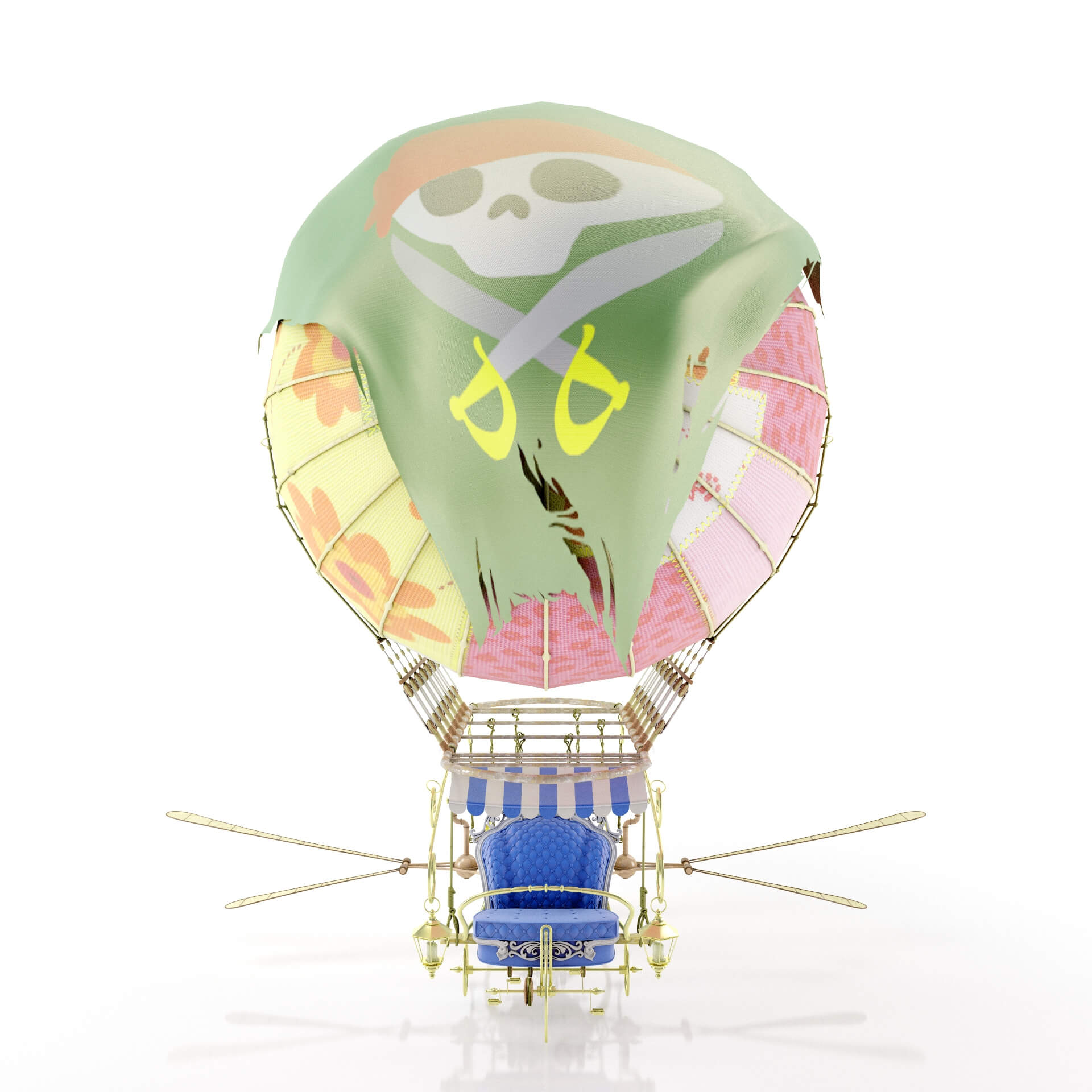 Zeppelin Steampunk - 3D Model by RenderBlade