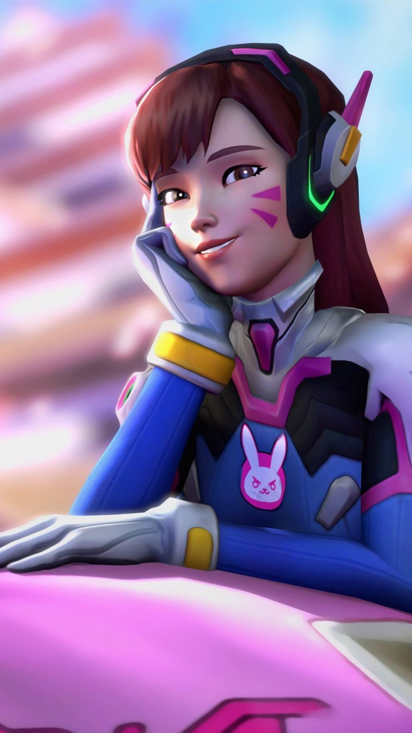 D.Va Overwatch 3D Desktop HD Wallpaper