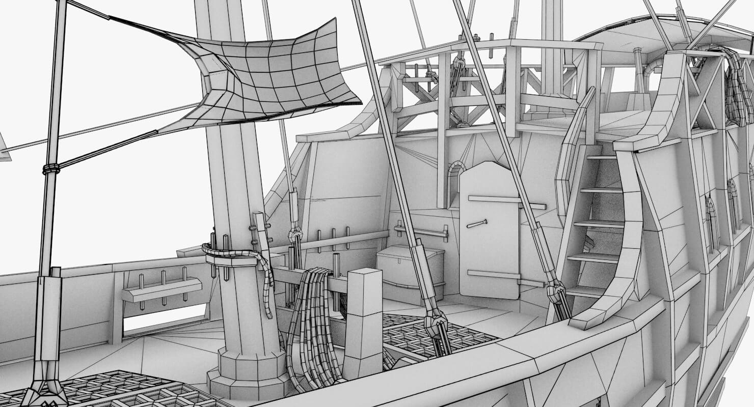 Notorious Ship 3D Model by renderhub999