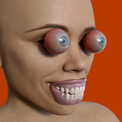 Eyes&ampTeeth Morphs for G8F/M