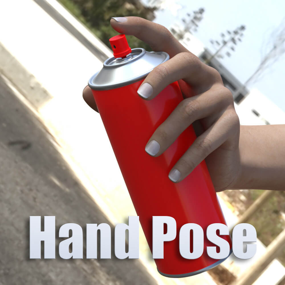 Spray Can for G8F Free Daz Content by