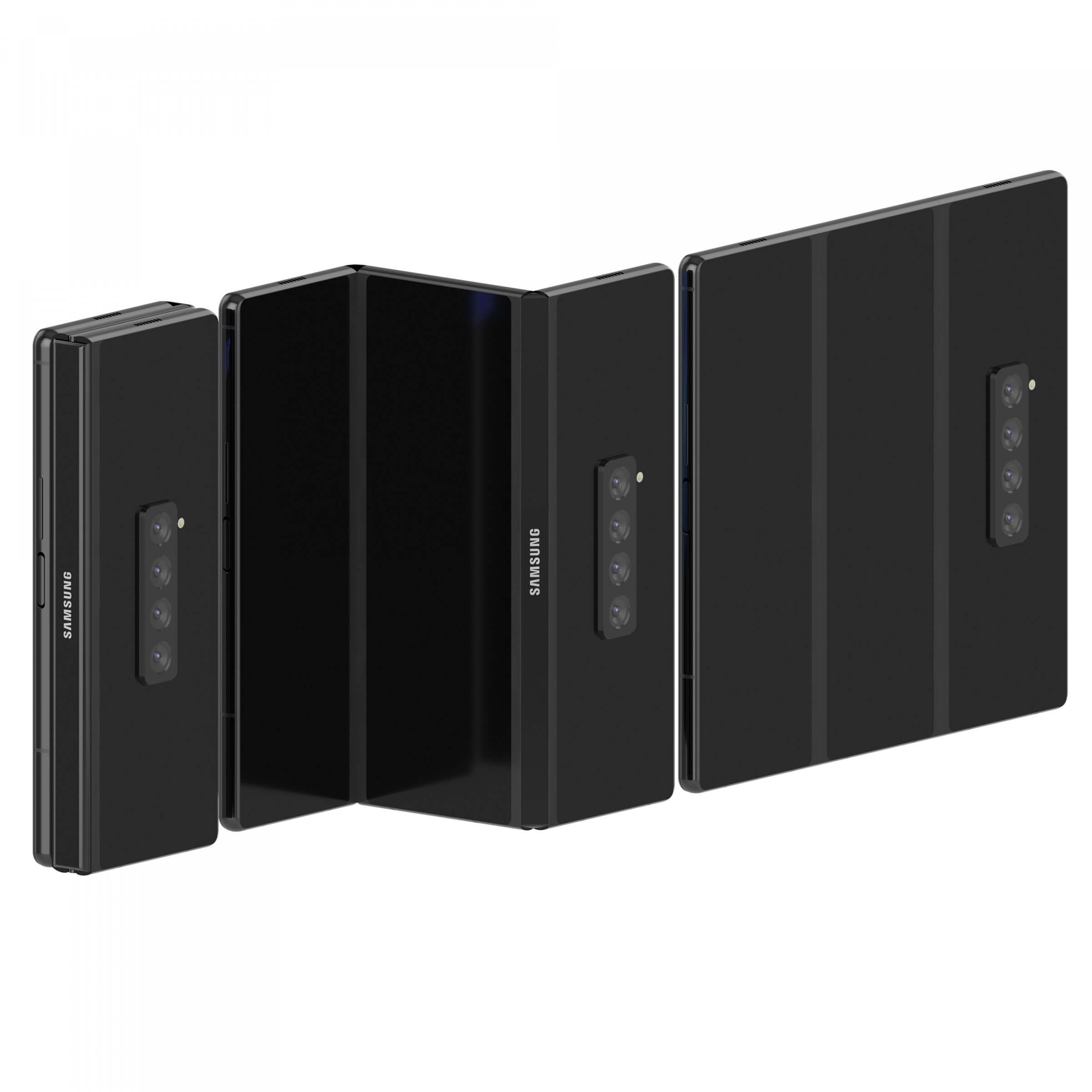 Samsung Galaxy Fold 3 3D Model by RensiCG