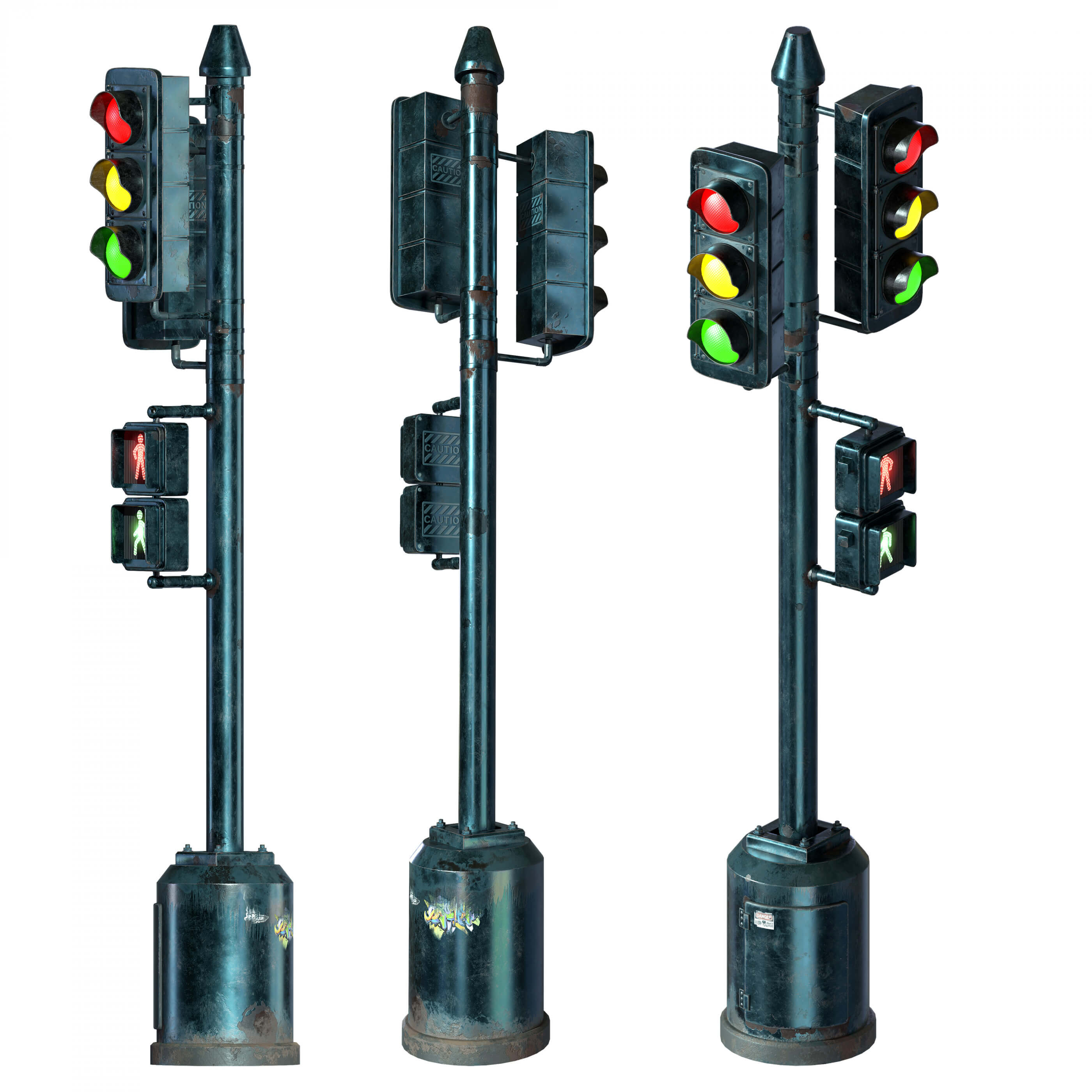 Traffic Light 3D Model By RensiCG