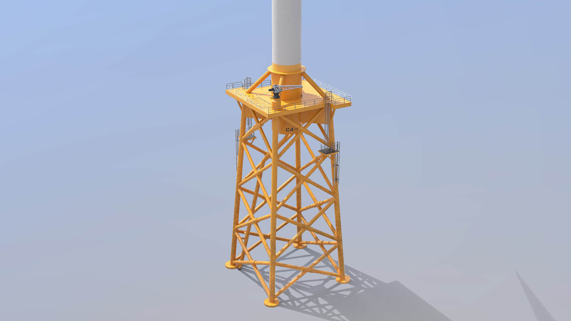 Offshore Wind Farm - 3D Model by Rescue3DAssets