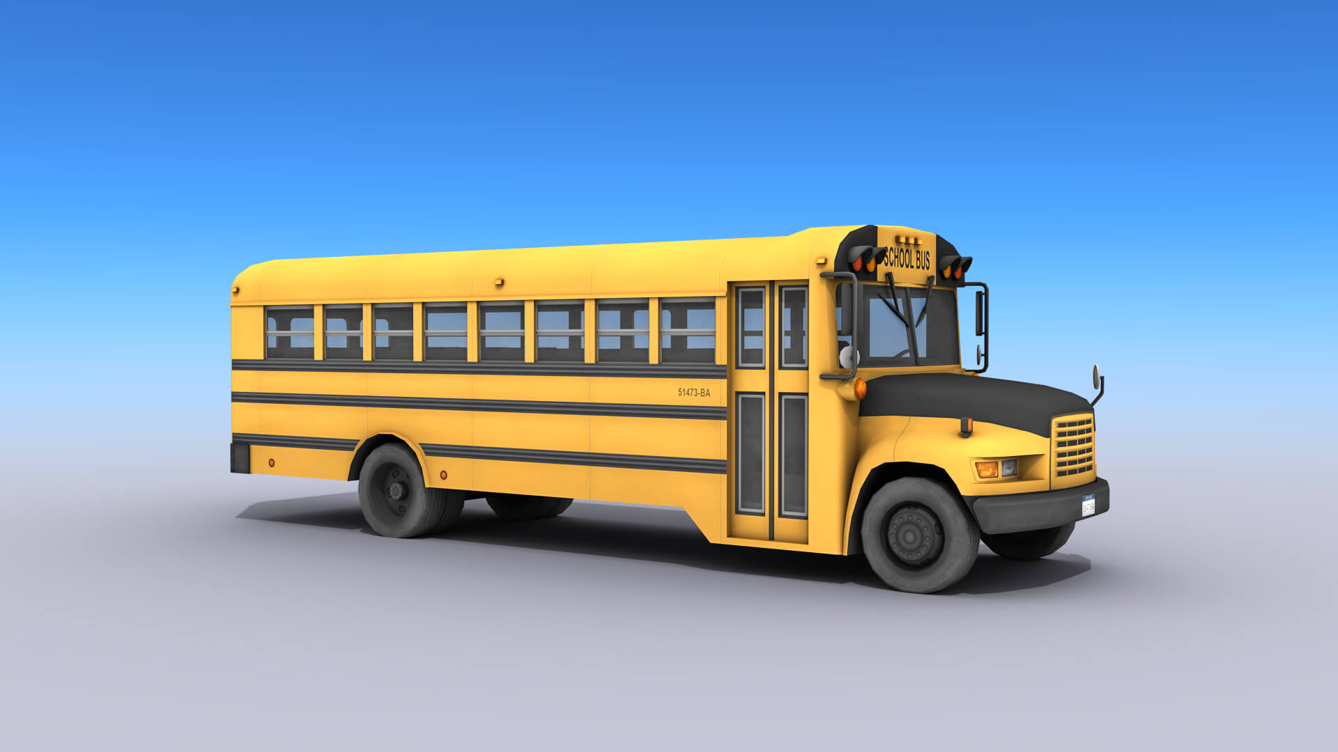 School Bus 3D Model by Rescue3DAssets