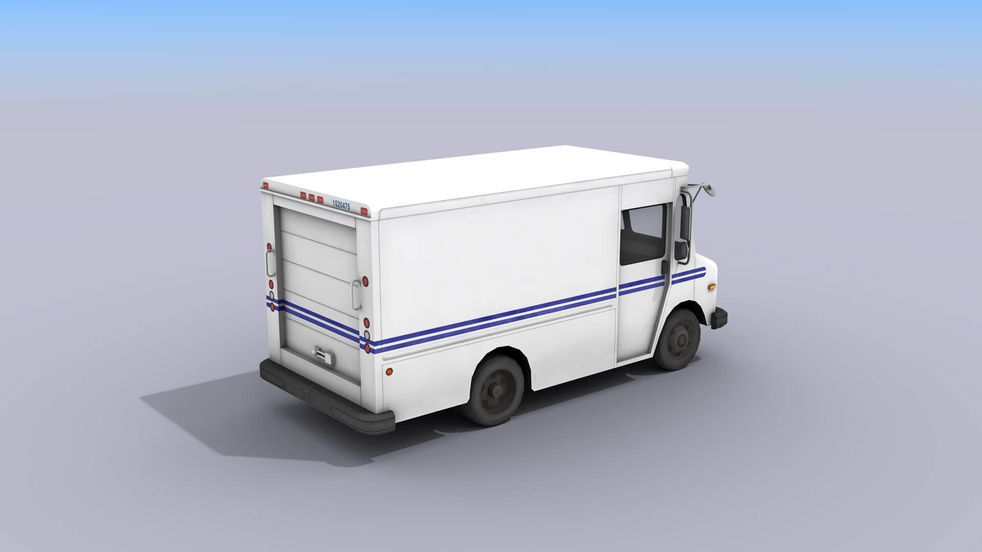 Mail Truck 3D Model by Rescue3DAssets