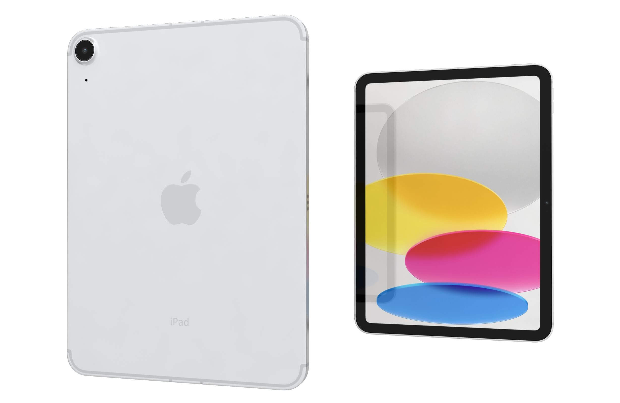Apple IPad 2022 10th Gen WiFi-Cellular Silver 3D Model by Rever_Art