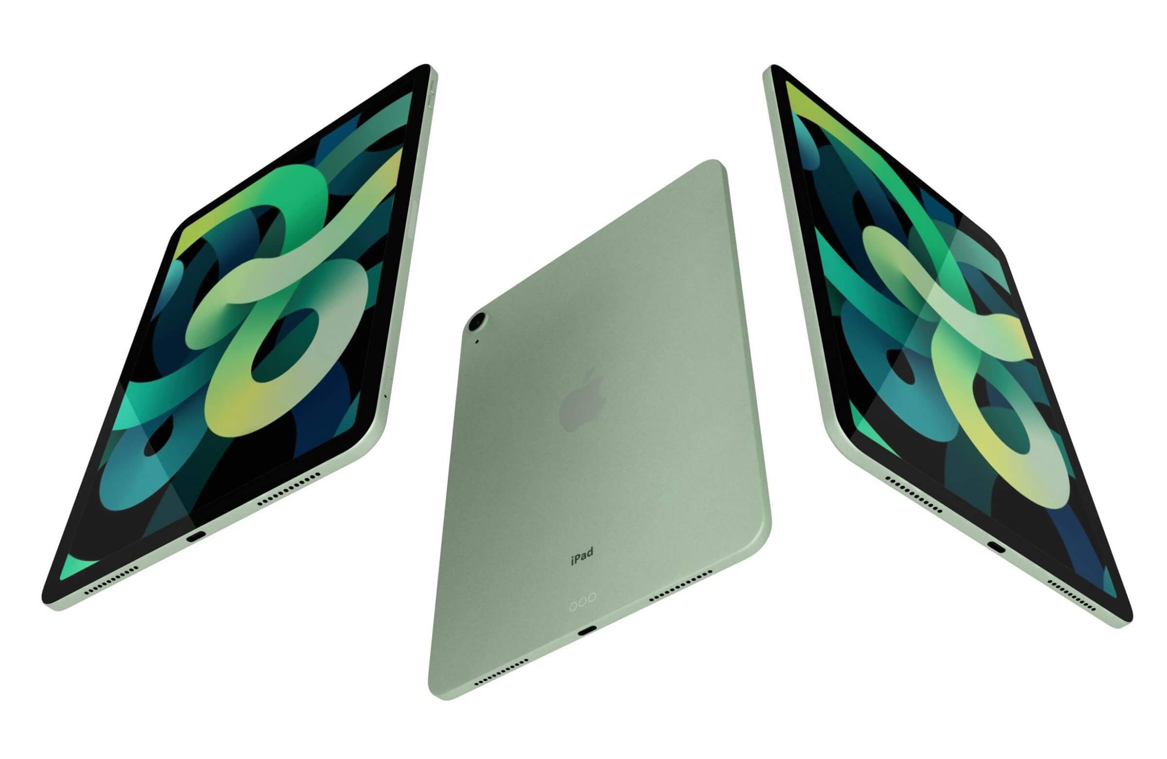 Apple iPad Air 4 2020 Green 3D Model by Rever_Art