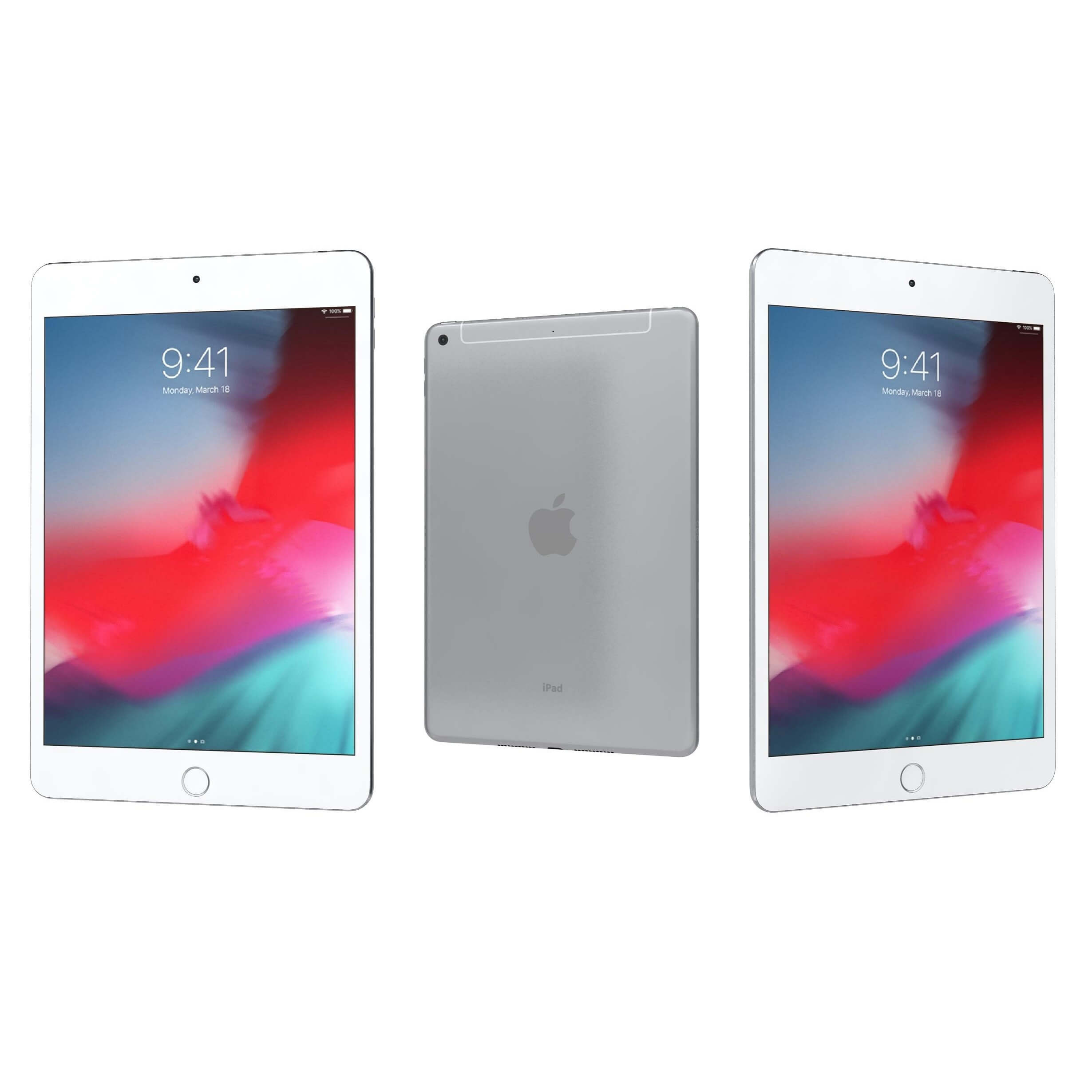 Apple iPad mini 5th Gen Silver - 3D Model by Rever_Art