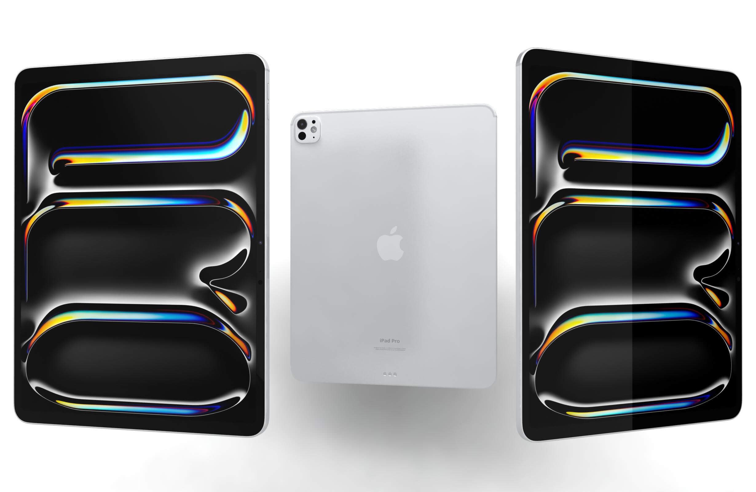 Apple iPad Pro 13 2024 Silver and Space Black - 3D Model by Rever_Art