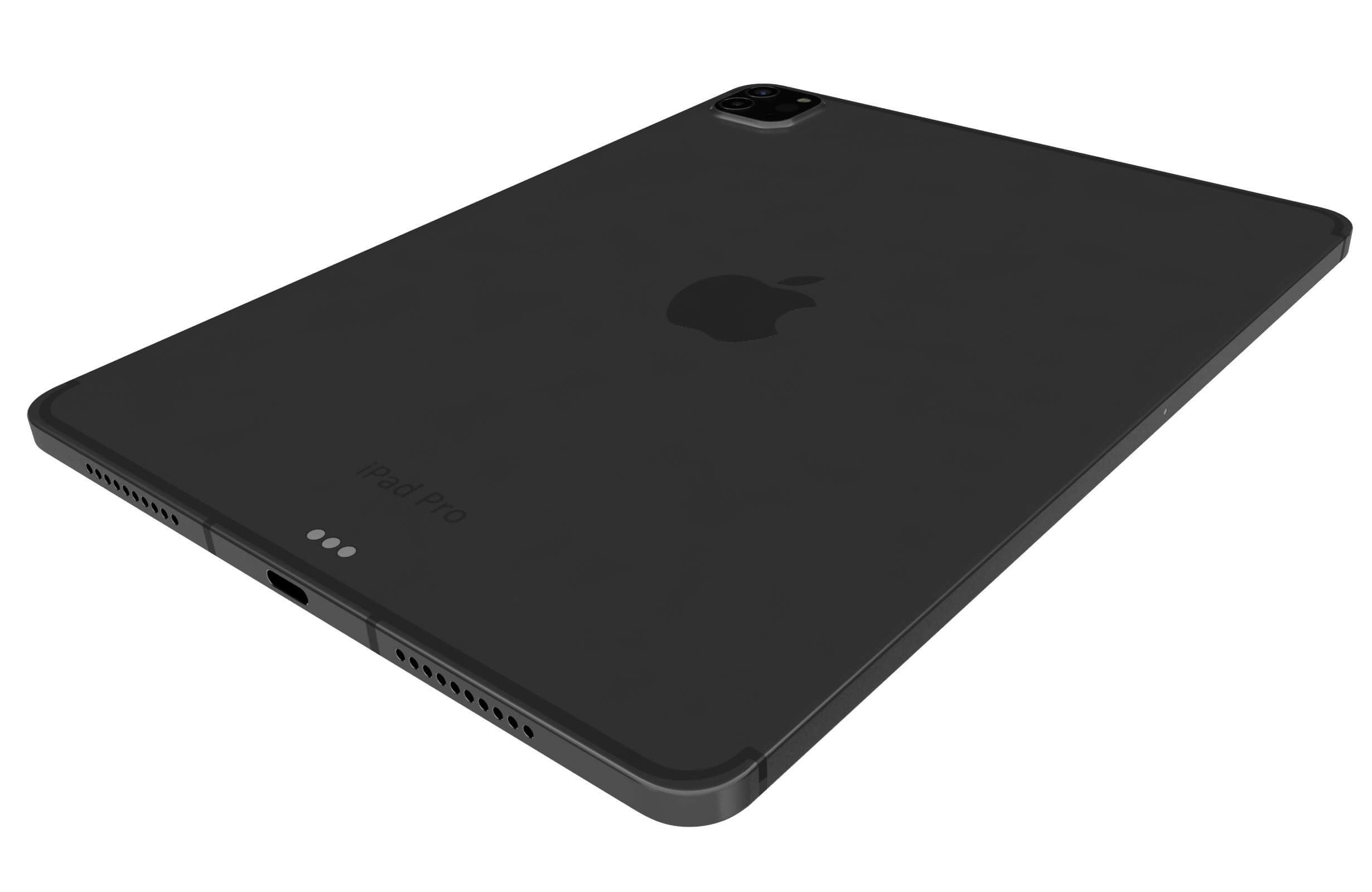 Apple iPad Pro 2022 4th Gen Black 3D Model by Rever_Art