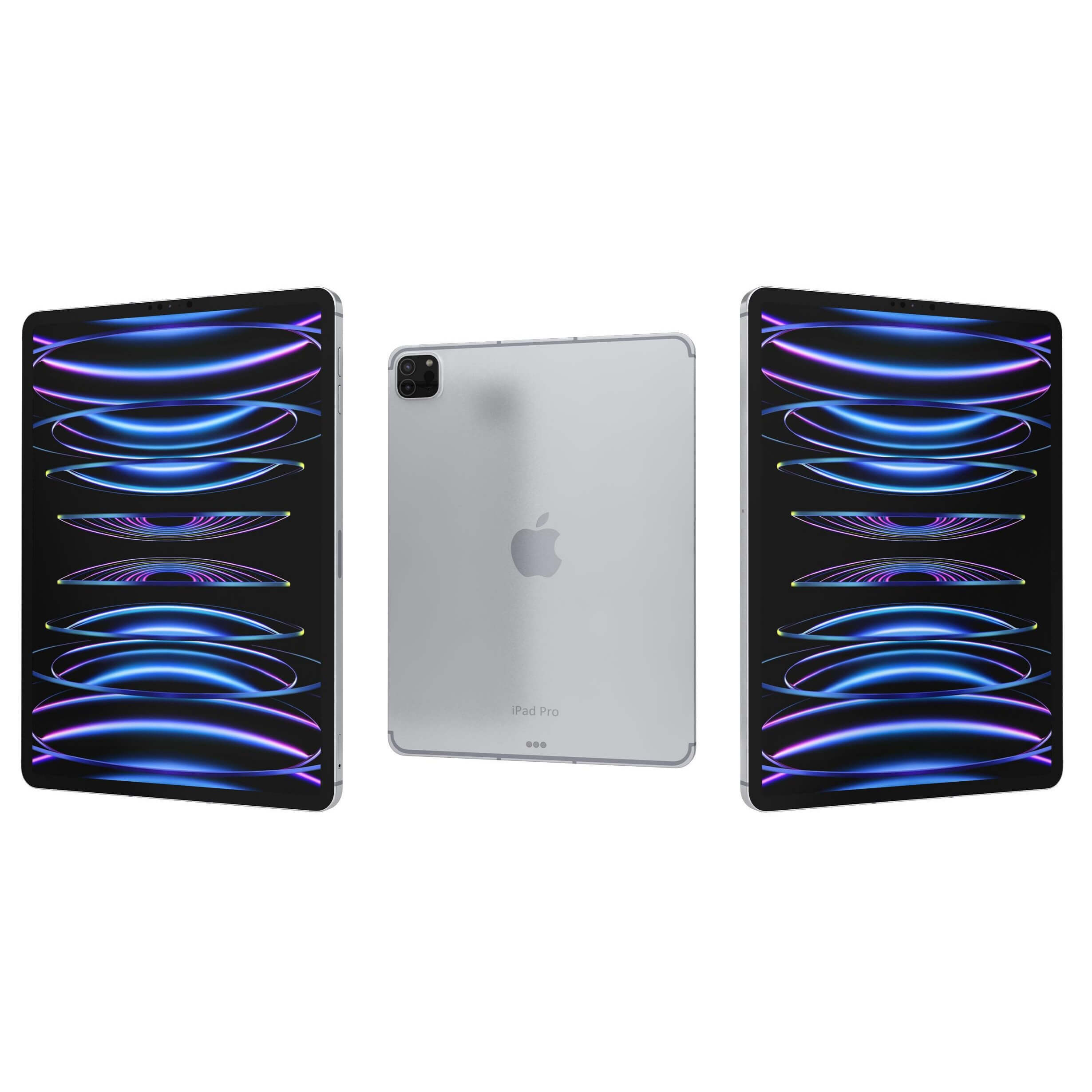 Apple IPad Pro 2022 4th Gen Silver 3D Model by Rever_Art