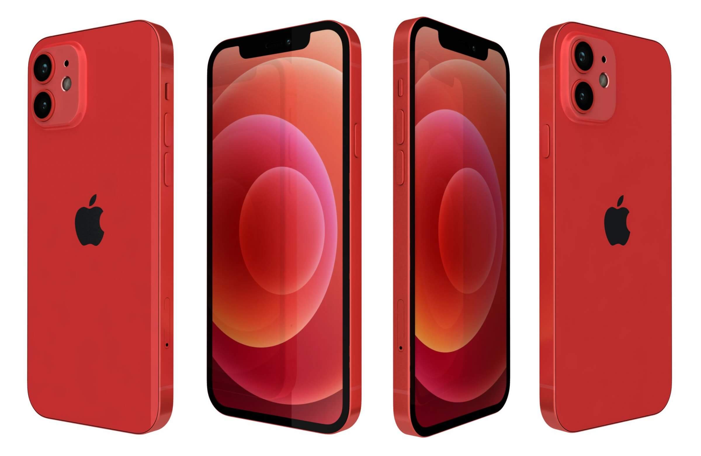 Apple iPhone 12 Red 3D Model by Rever_Art