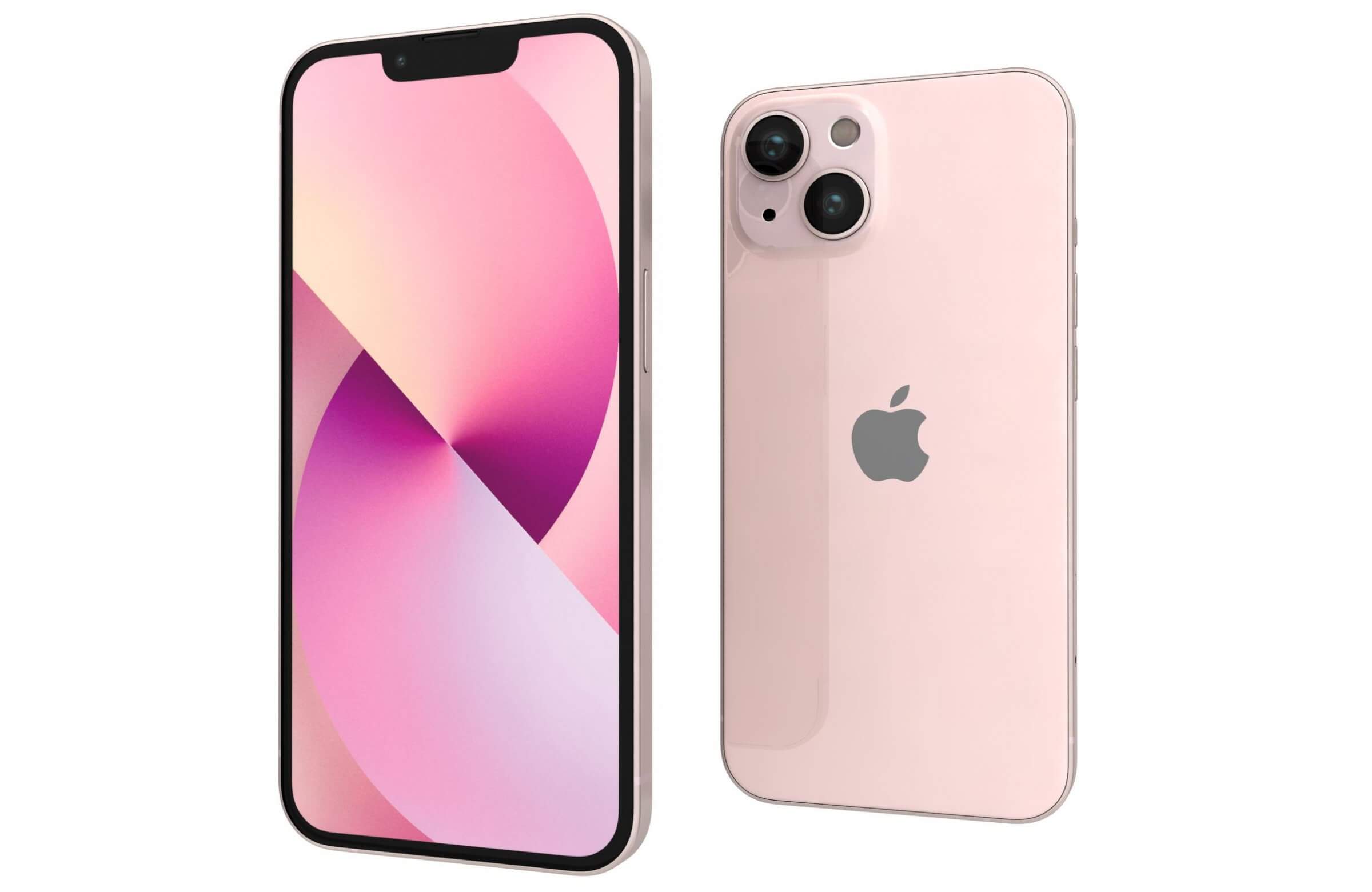 Apple Iphone 13 Pink 3d Model By Rever Art