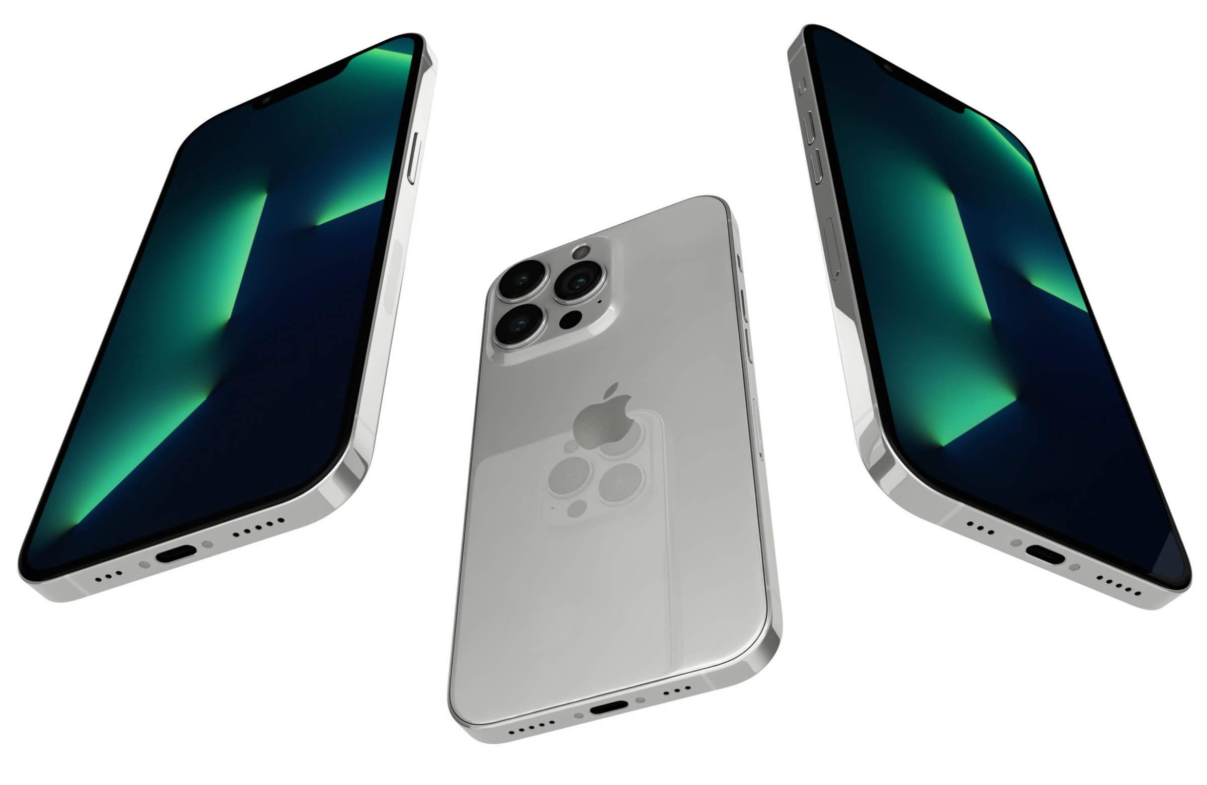 Apple iPhone 13 Pro Max Silver - 3D Model by Rever_Art