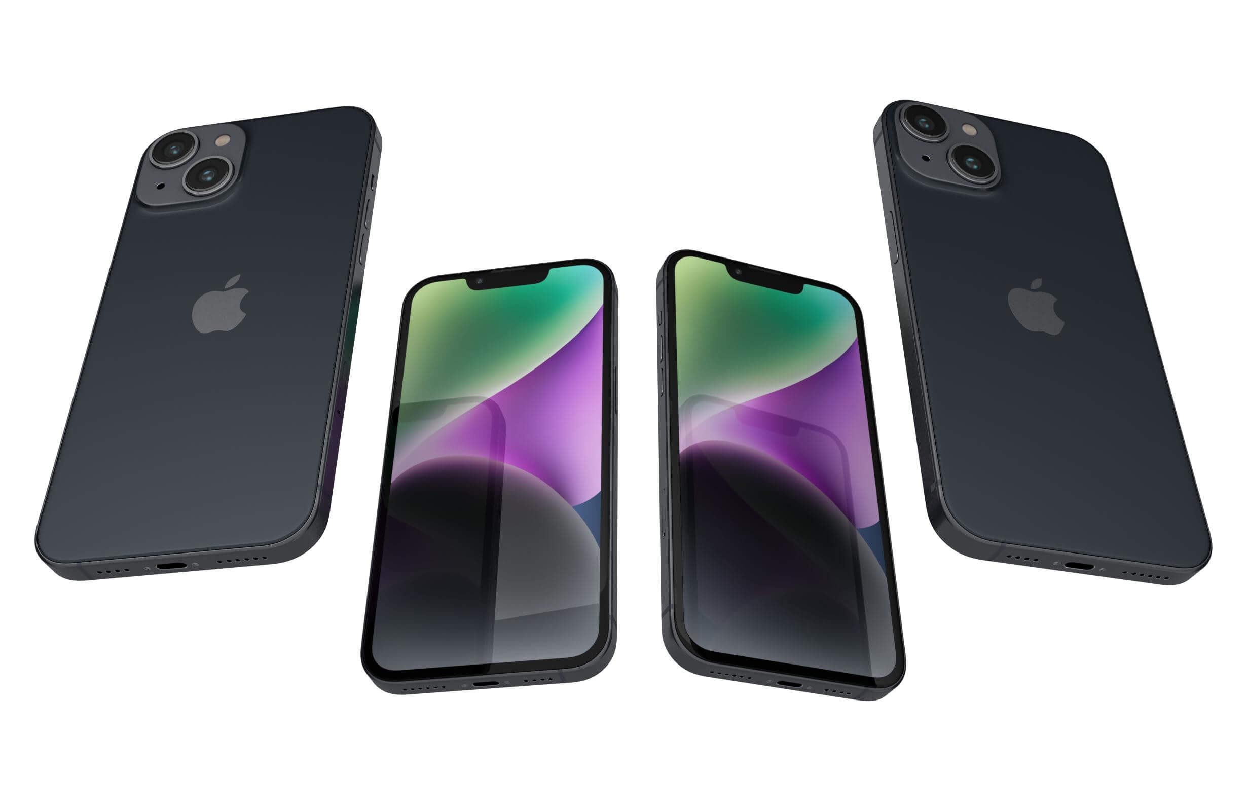 Apple iPhone 14 Plus Black 3D Model by Rever_Art