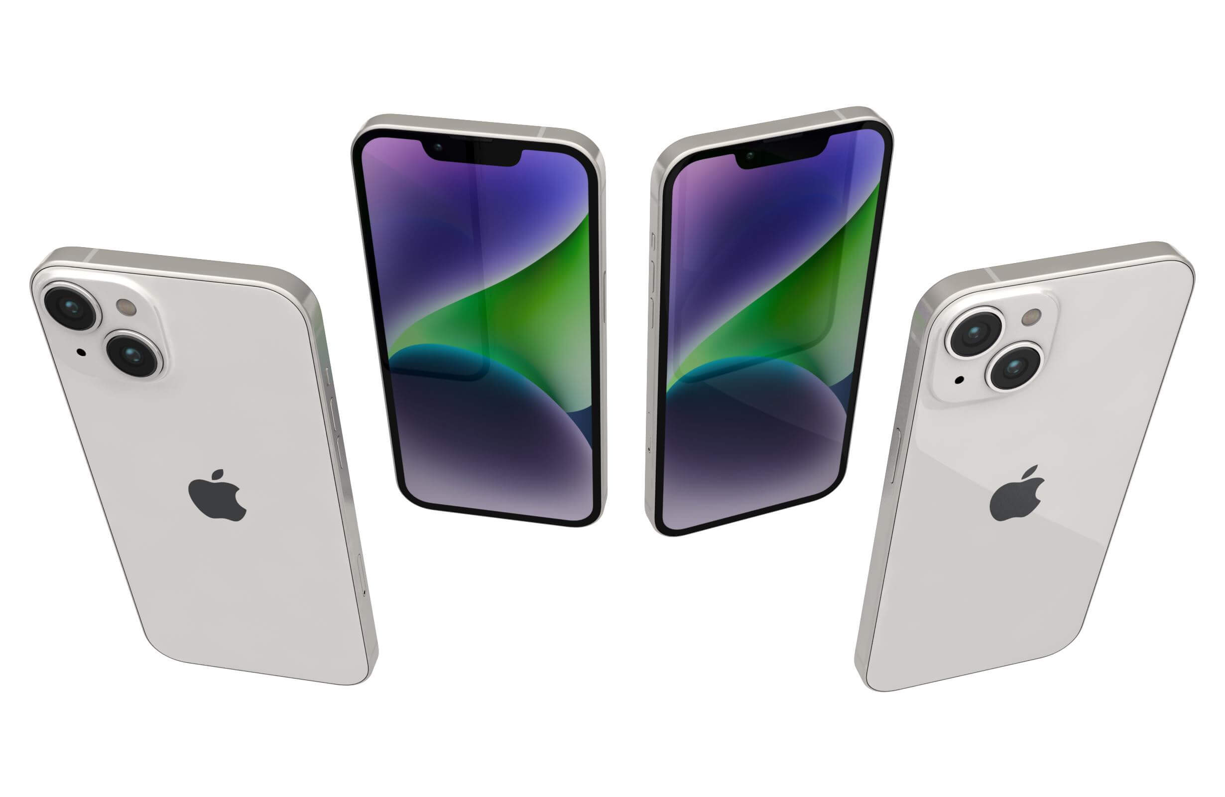 Apple iPhone 14 Plus White 3D Model by Rever_Art