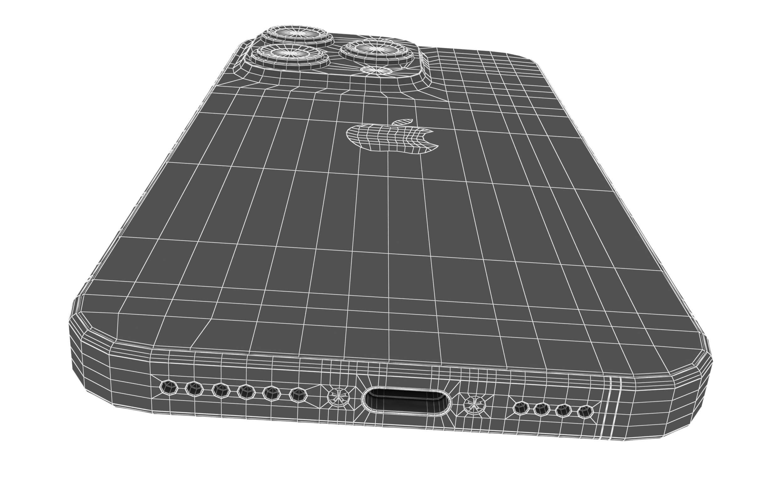 Apple iPhone 15 Pro White Titanium - 3D Model by Rever_Art Apple iPhone 15 Pro White Titanium - 3D Model by Rever_Art